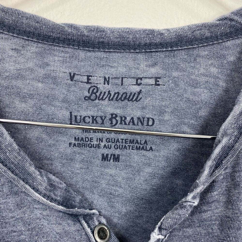 Lucky Brand Venice Burnout Navy Tee - Picture 3 of 5